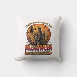 Coussin Halloween Depuis Dernière Maison Hantée Sorcière V