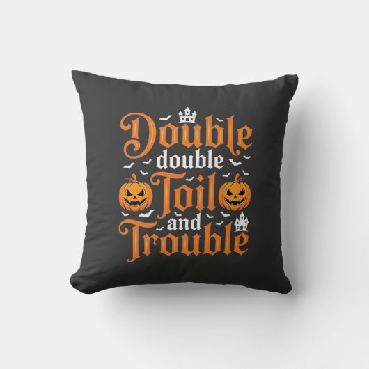 Coussin Halloween Double Double Toil and Trouble_1 (Recto)