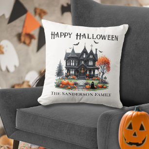 Coussin Halloween éffrayant et heureux