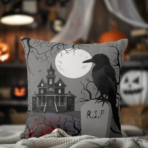 Coussin Halloween effrayant sinistre