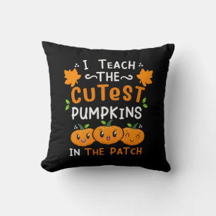 Coussin Halloween Enseignant Cutest Citrouille Anniversair