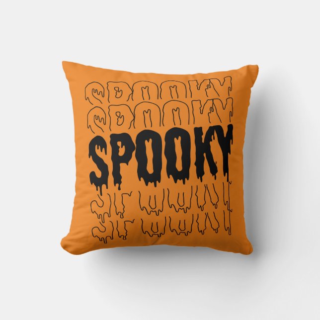 Coussin Halloween Épouvantable Réversible  (Recto)