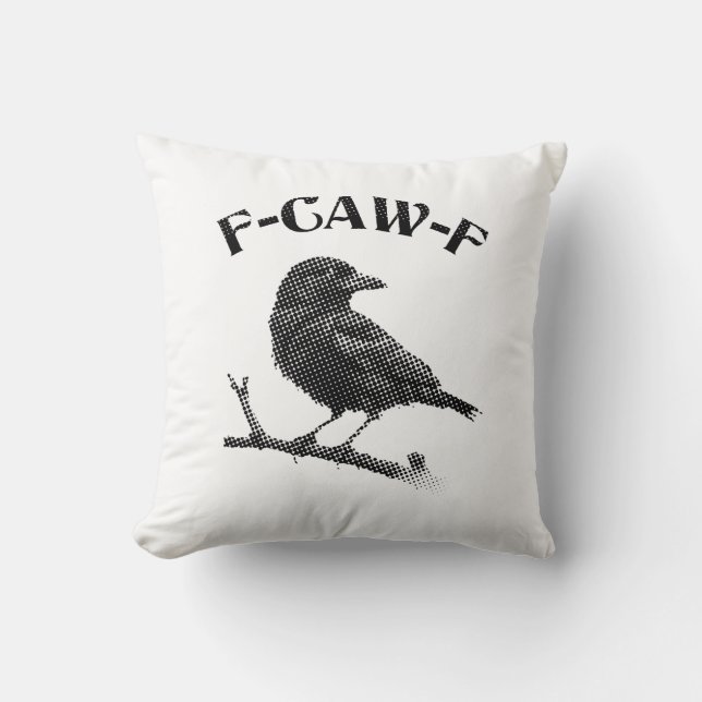 Coussin Halloween F-CAW-F du Corbeau (Recto)