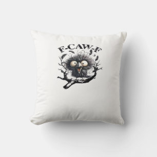 Coussin Halloween F-Caw-F Oiseau Cool Unique