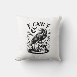Coussin Halloween F-Caw-F Oiseau Corbeau Femmes Hommes Ten