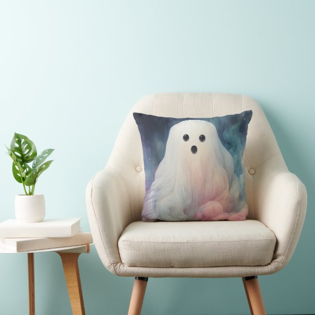 Coussin Halloween fantôme éffrayant (Chaise)