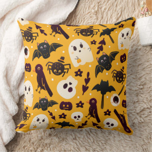 Coussin Halloween fantômes et Ghouls