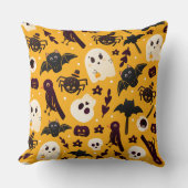 Coussin Halloween fantômes et Ghouls (Recto)