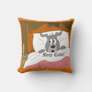 Coussin Halloween Gardez le calme by Sommer Hamilton