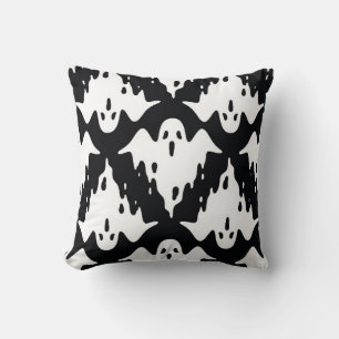 Coussin Halloween Ghost Éffrayant Motif sans couture