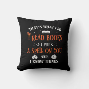 Coussin Halloween Je T'Écris Et Lis Des Livres Anniversair