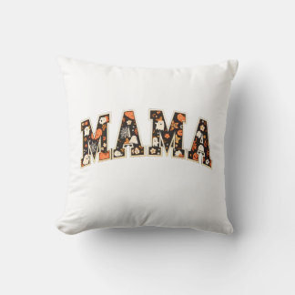 Coussin Halloween MAMA- Varsity Ghost & Pumpk