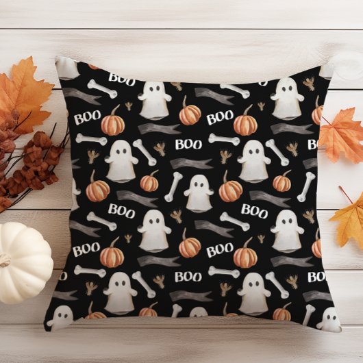 Coussin Halloween noir