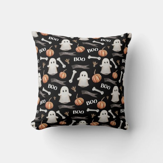 Coussin Halloween noir (Recto)