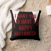 Coussin Halloween pansements vampires et sang (Couverture)