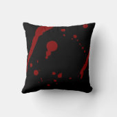 Coussin Halloween pansements vampires et sang (Verso)