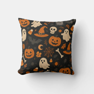 Coussin halloween pattern pillow