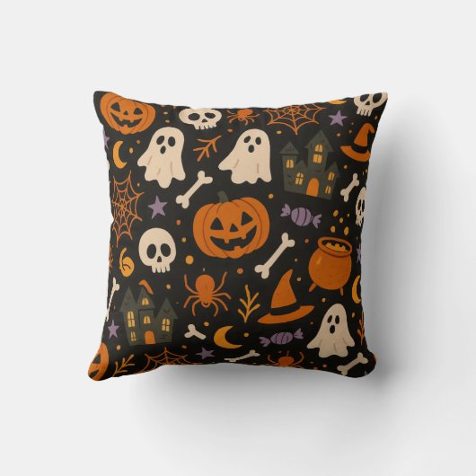Coussin halloween pattern pillow (Verso)