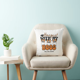Coussin Halloween personnalisé Hangin' avec mes livres