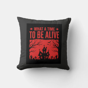 Coussin Halloween Quel Moment Pour être En Vie Création