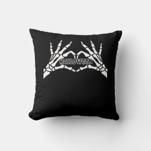 Coussin Halloween - Skeleton Hands Heart