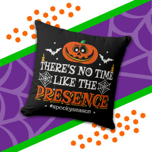 Coussin Halloween Spirit Citrouille Éffrayant Funny Hallow