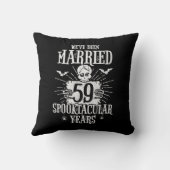 Coussin Halloween Spooktacular 59e anniversaire de mariage (Verso)