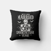 Coussin Halloween Spooktacular 59e anniversaire de mariage (Recto)