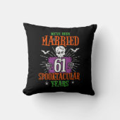 Coussin Halloween Spooktacular 61e anniversaire de mariage (Recto)