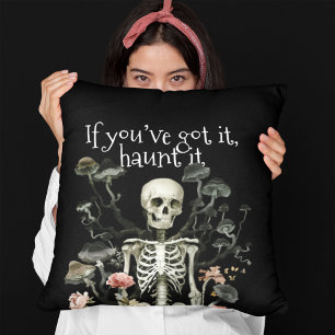 Coussin Halloween Squelette Hauné Forêt Noire
