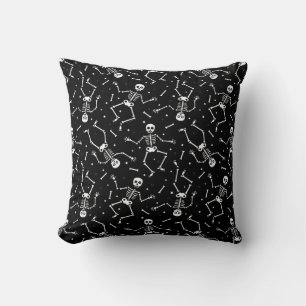 Coussin Halloween squelette Motif