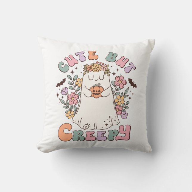 Coussin Halloween sympa mais Déplaisant (Recto)
