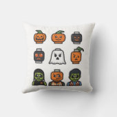 Coussin Halloween Tête de brique Monster Jeu d'oreiller (Verso)