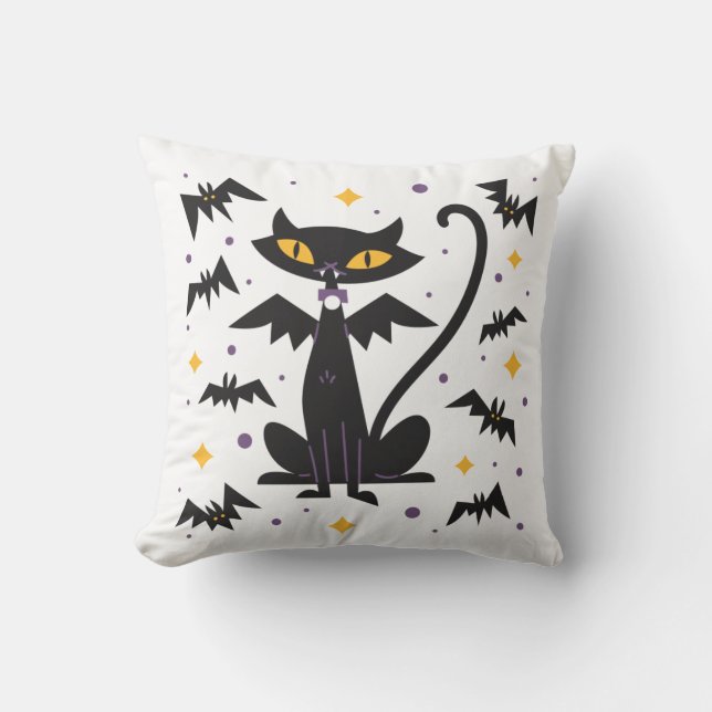 Coussin Halloween Vampire Cat (Recto)