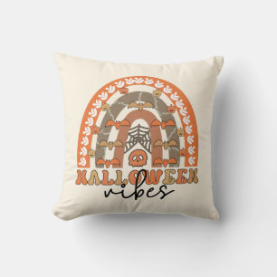 Coussin Halloween Vibes Boho Arc-en-ciel Automne Halloween