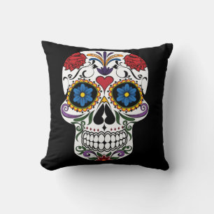 Coussin Halloween Vintage Punk Crâne à sucre Halloween