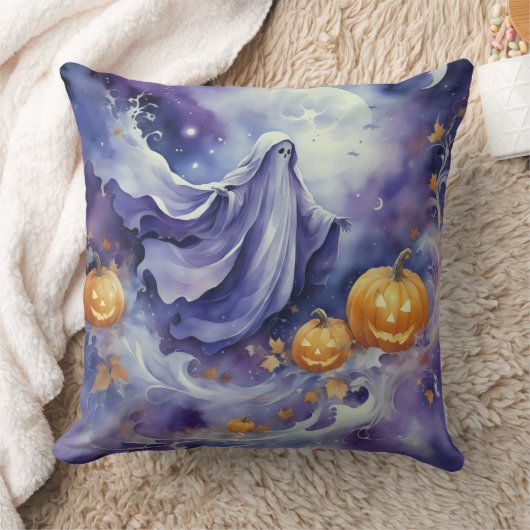 Coussin Halloween violet (Couverture)