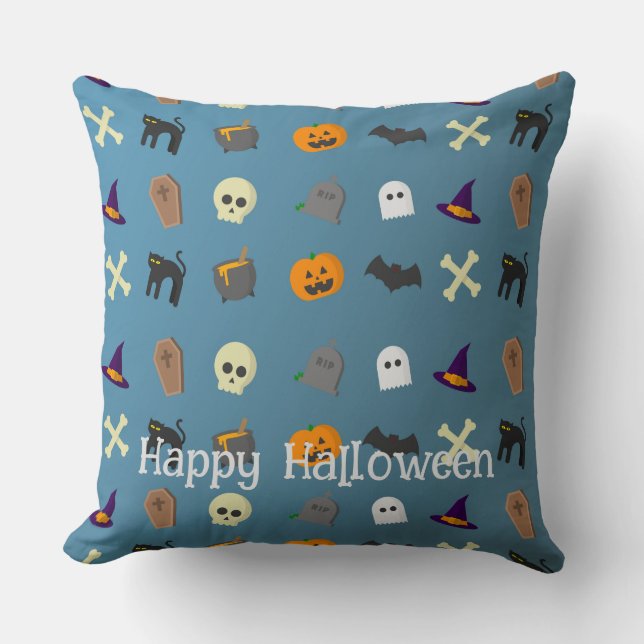 Coussin Halloween Whimsical Whimsical Funny Motif (Recto)