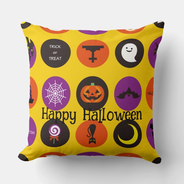 Coussin Halloween Whimsical Whimsical Funny Motif (Recto)