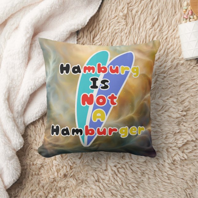 Coussin Hambourg n'est pas un hamburger (Couverture)