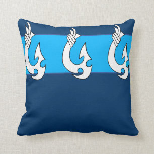 Coussin Hameçon hawaïen tribal