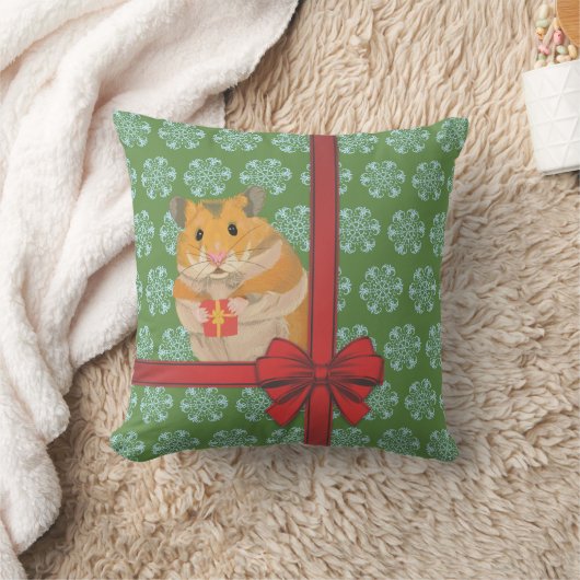 Coussin Hammy Christmas Hamster Noël (Couverture)