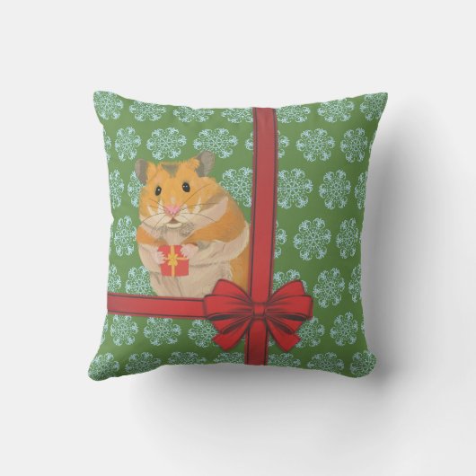 Coussin Hammy Christmas Hamster Noël (Verso)