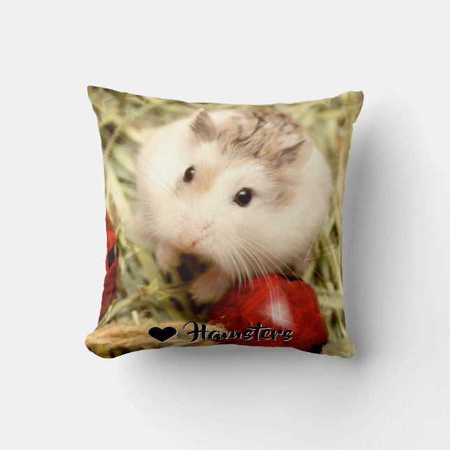 Coussin Hammyville - Cute Hamster (Recto)