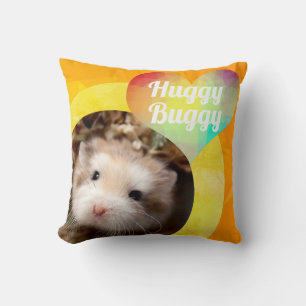 Coussin HammyVille - Cute Hamster Heart Huggy Buggy