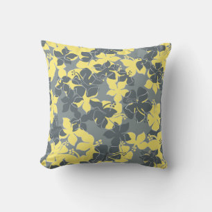 Coussin Hanalei Hawaiian Hibiscus Camo Floral