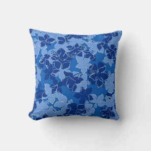 Coussin Hanalei Hawaiian Hibiscus Camo Floral