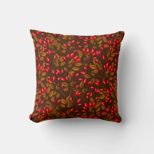 Coussin hanches roses, brune et rouge