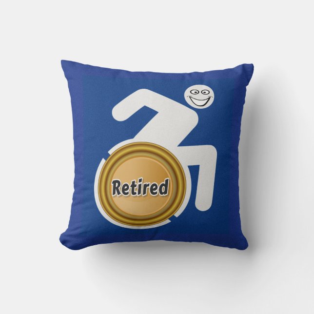 Coussin Handicapés à la retraite (Recto)