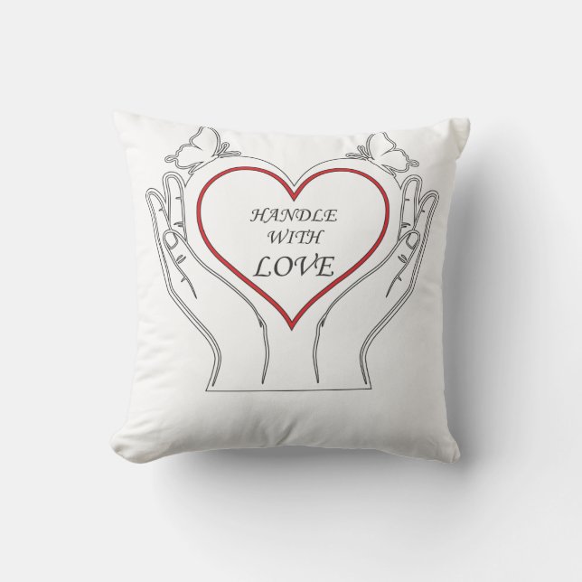 Coussin Handle With Love (Recto)